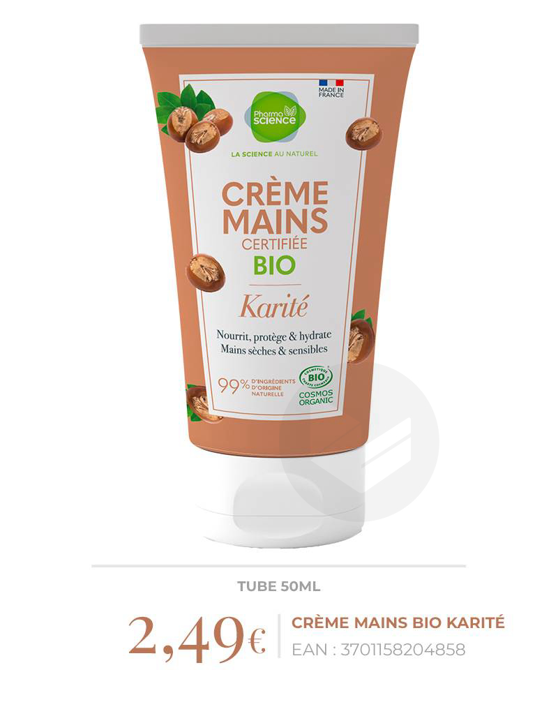 Crème Mains Bio Karité 50ml