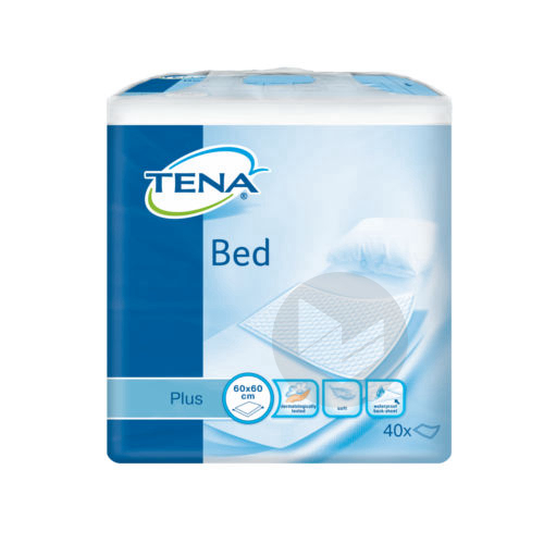 TENA BED PLUS Alèze intraversable usage unique 60x60cm Sac/40