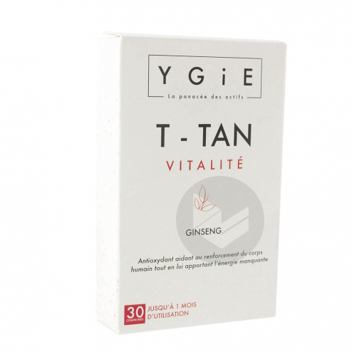 T-Tan Vitalite 30 Comprimes Ygie