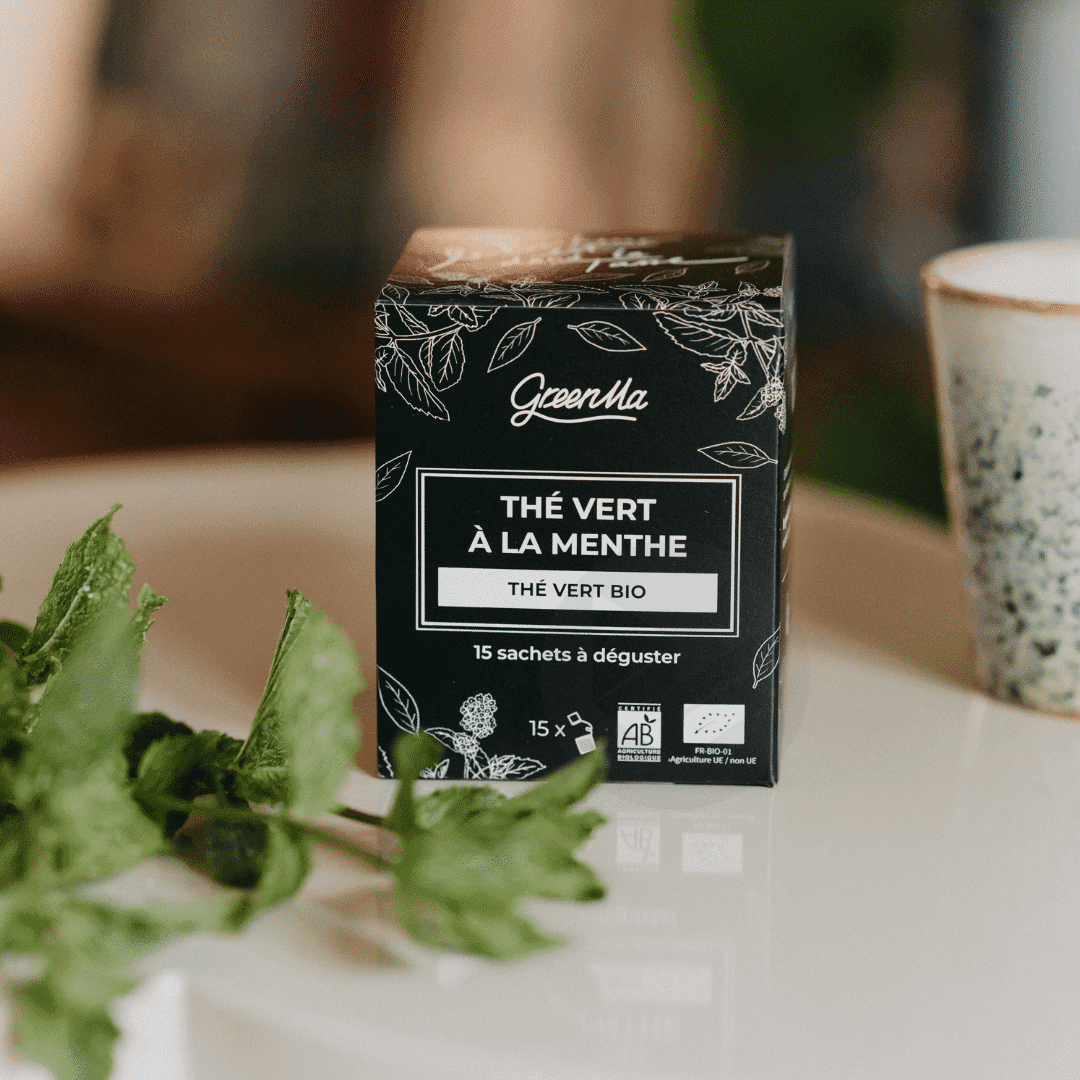 Thé Vert À La Menthe 15 Sachets