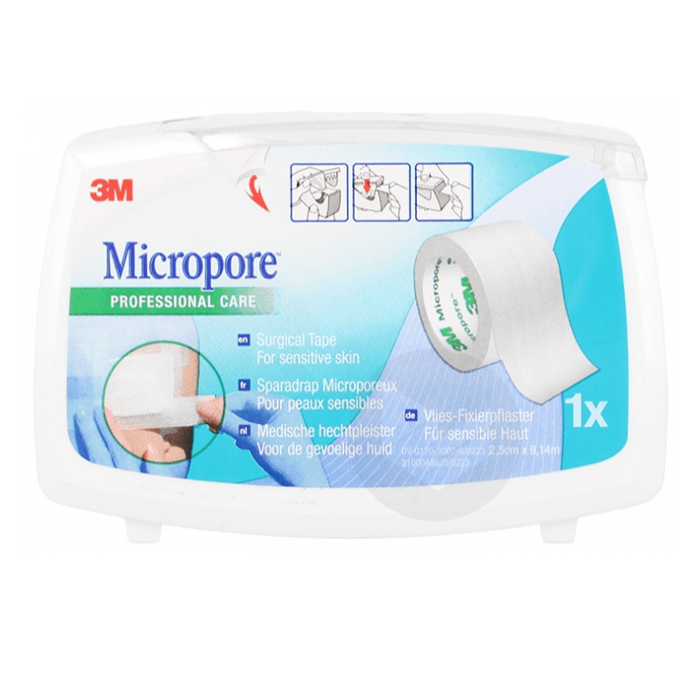 Micropore Professional Care Sparadrap Microporeux 2,5cm x 9,14m