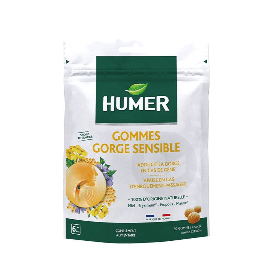 Humer Gorge Sensible Arôme Citron 30 Gommes