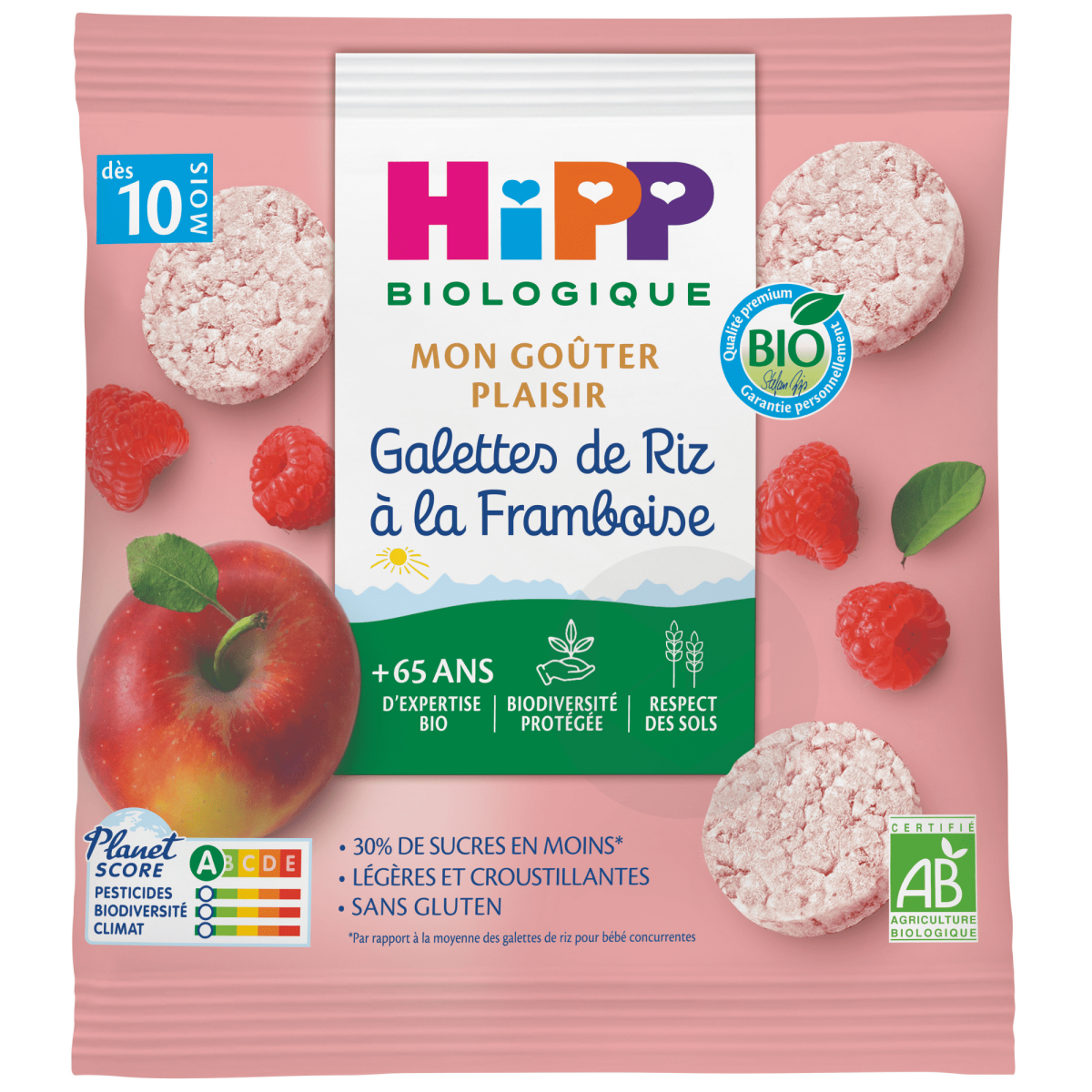 Galettes de Riz à la Framboise 30g