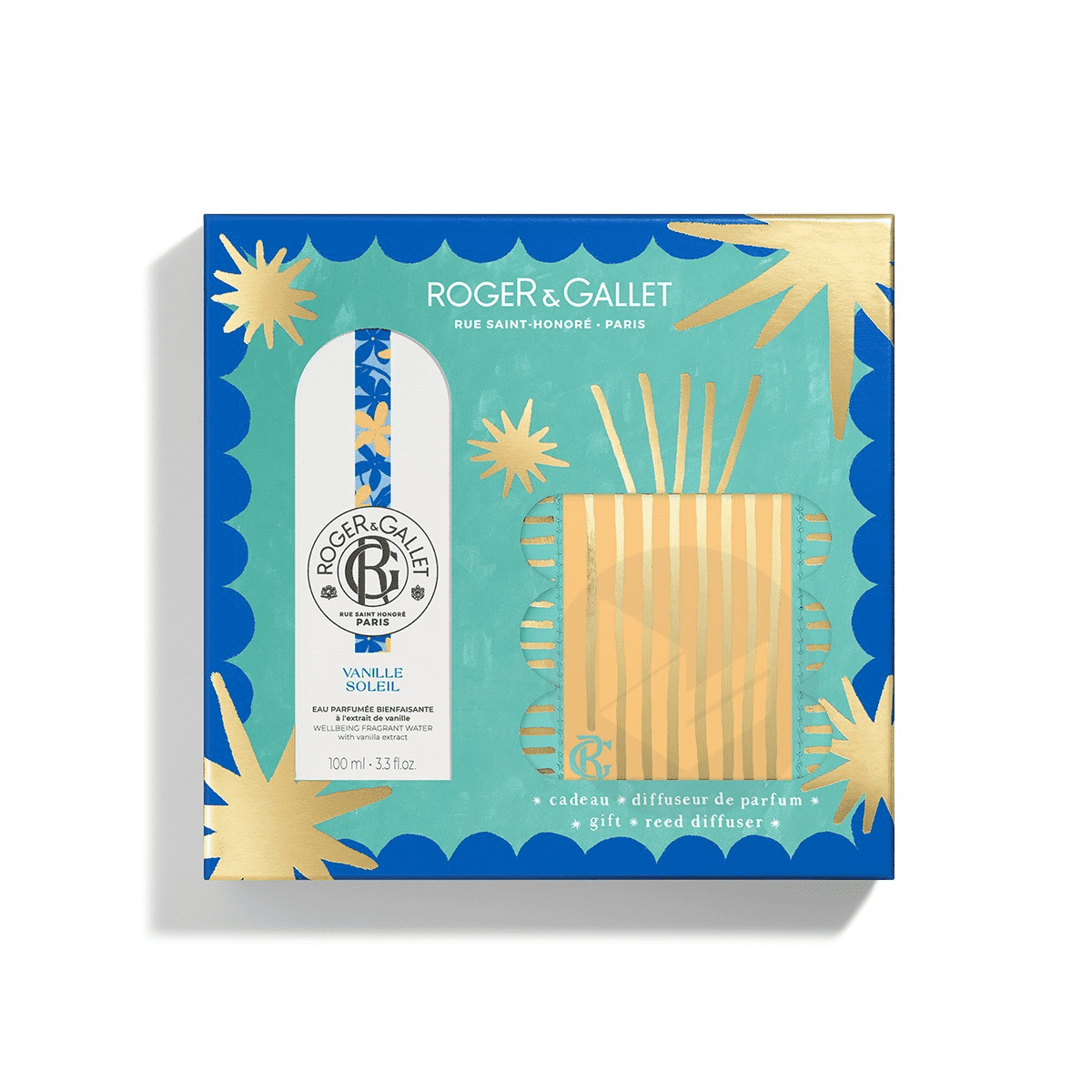 Coffret Noël Diffuseur + Eau Parfumée 100 ml Vanille Soleil