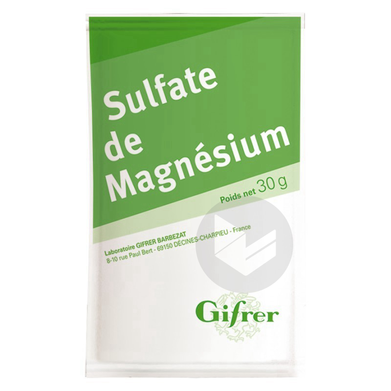 Sulfate de magnésium – HERBORISTERIE