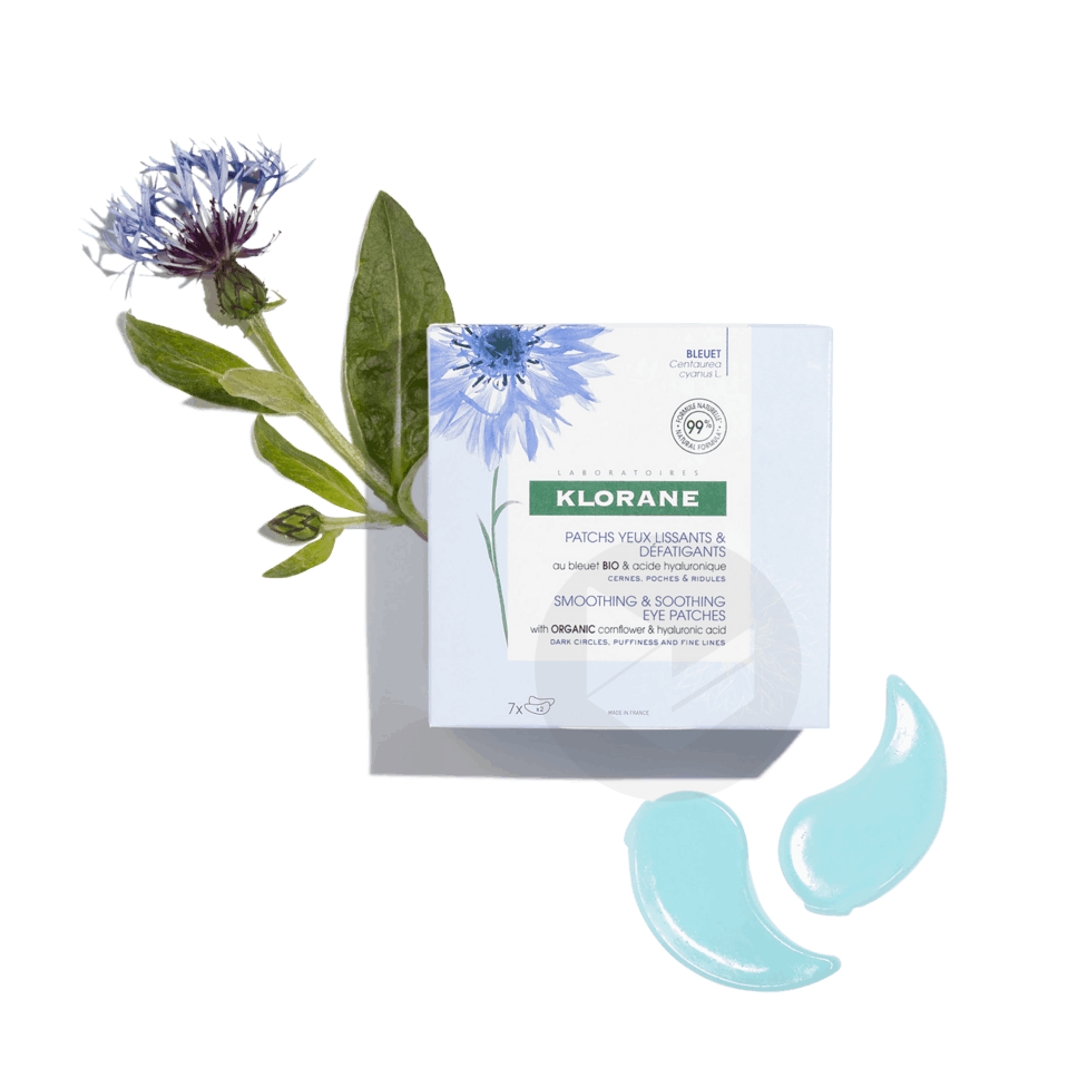 Patchs yeux lissants et défatigants au Bleuet BIO 7x12
