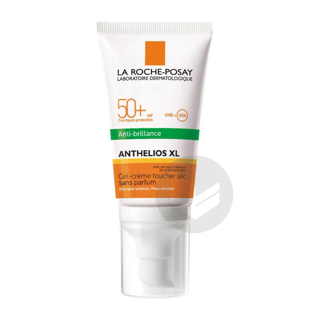 Anthelios Crème Solaire en Gel-Crème Anti-Brillance Visage SPF50+ Sans Parfum 50ml