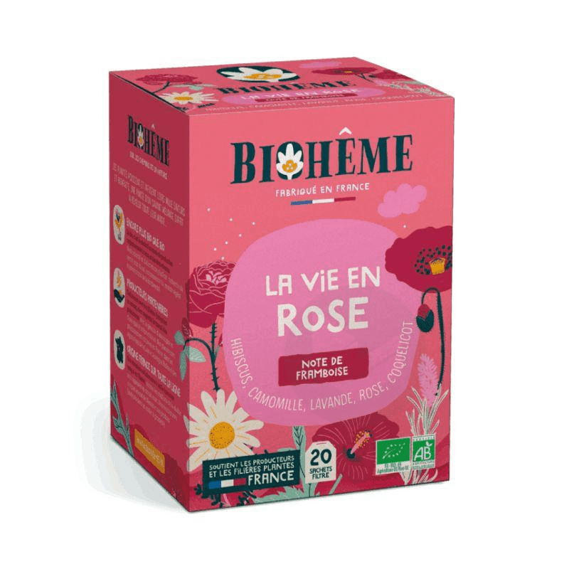 Infusion La vie en rose bio 20 infusettes