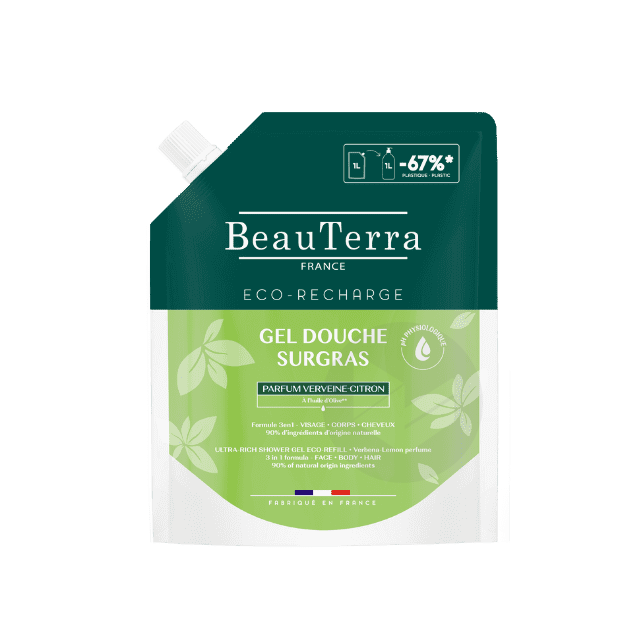 Gel douche surgras Verveine citron Éco-Recharge 1l