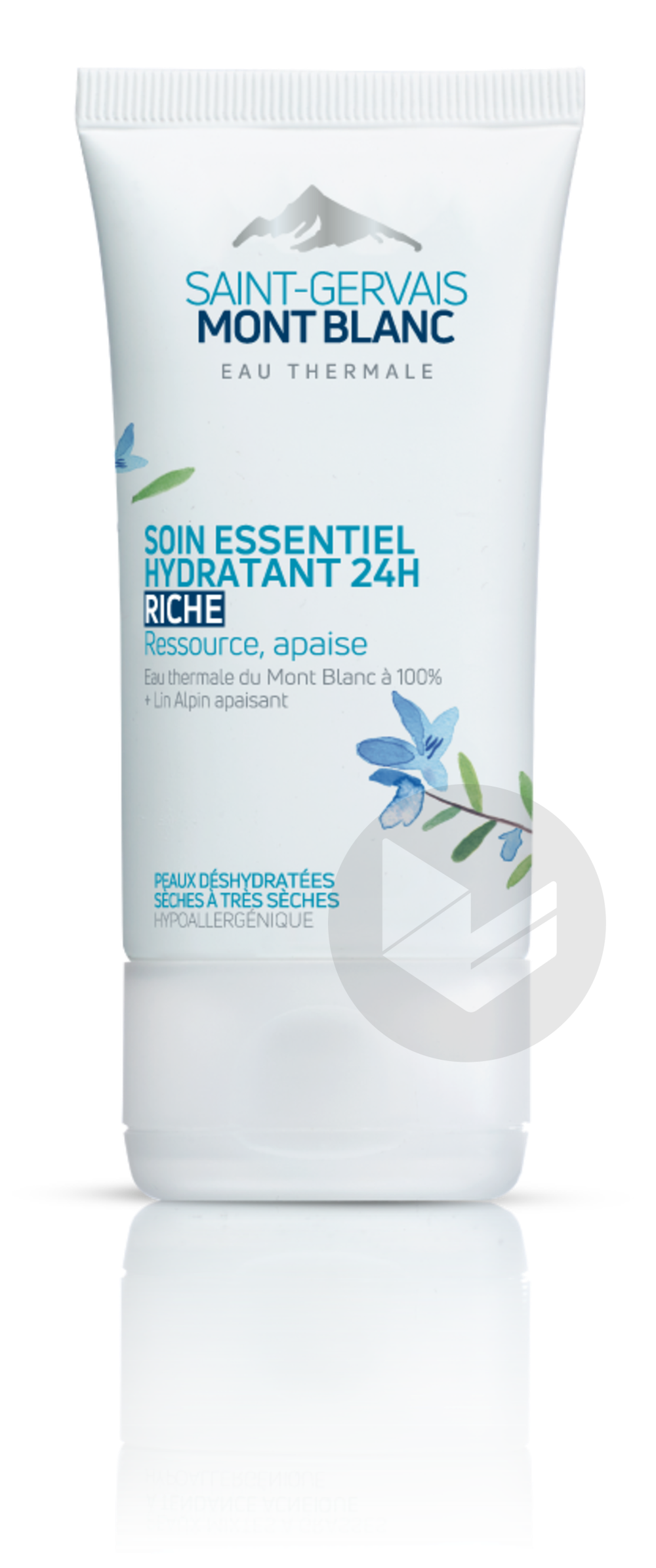 Saint-Gervais Mont Blanc Peaux deshydratées Soin visage essentiel riche pour hydrater durablement les peaux sèches à très sèches. 40 ml