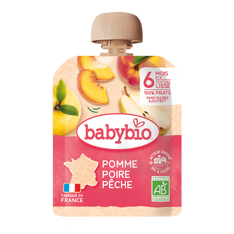 Gourde Pomme Poire Pêche 90g