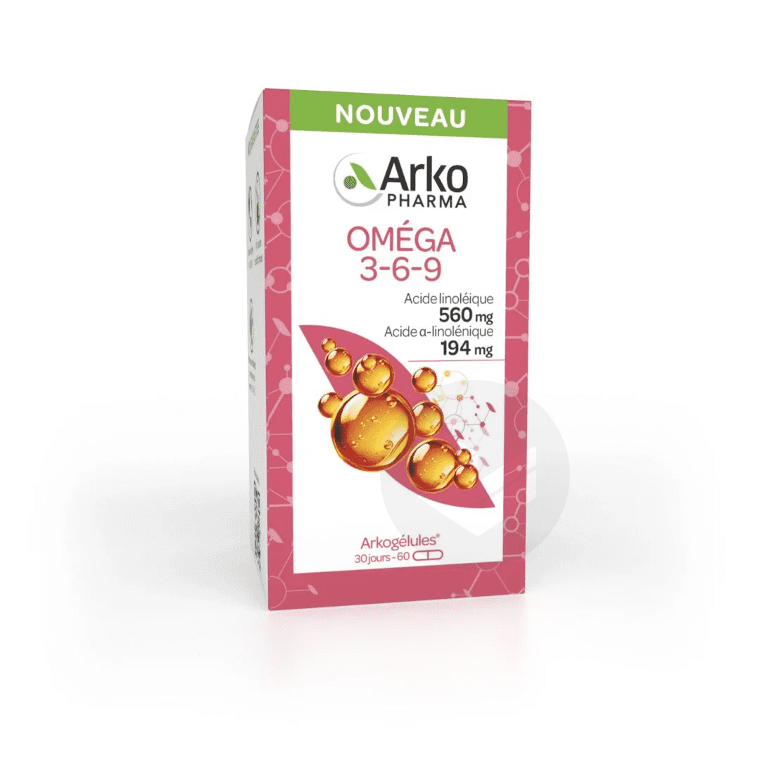 Arkogélules® Oméga 3-6-9 60 capsules