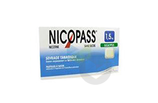 NICOPASS 1,5 mg Pastille eucalyptus sans sucre (Plaquette de 12)