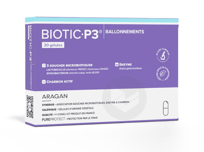 BIOTIC P3 BALLONNEMENTS 20 gélules