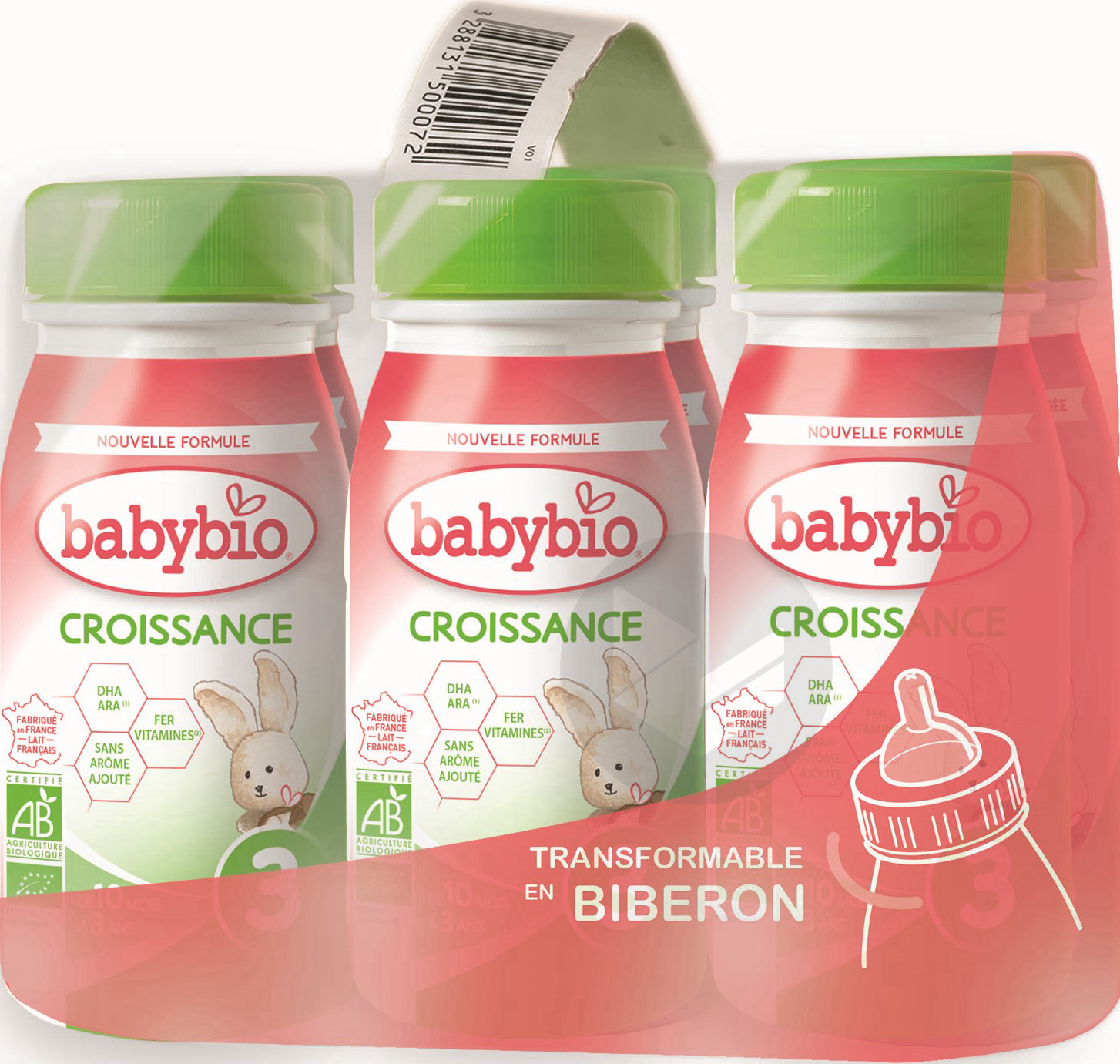 BABYBIO Croissance Liquide 6x25cl