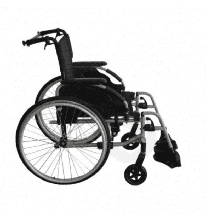 INVACARE ACTION 2NG S Fauteuil roulant dossier inclinable bande gris L 43cm