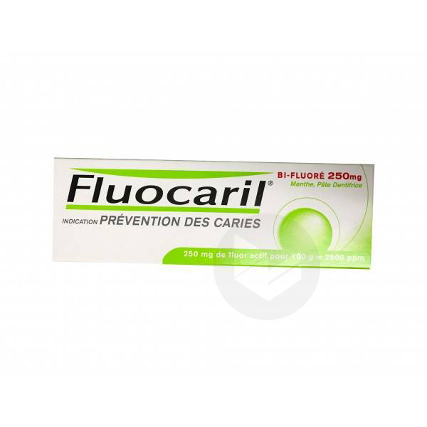 Bi-fluore 250mg menthe pâte dentifrice 62,5g