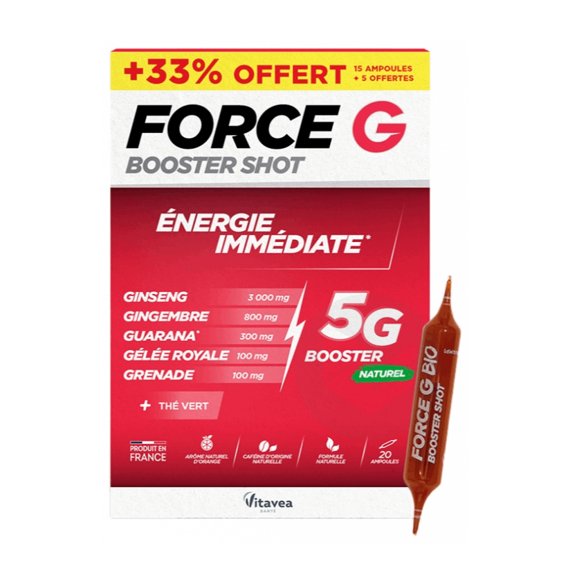 Force G Booster Shot 15 Ampoules + 5 Offertes