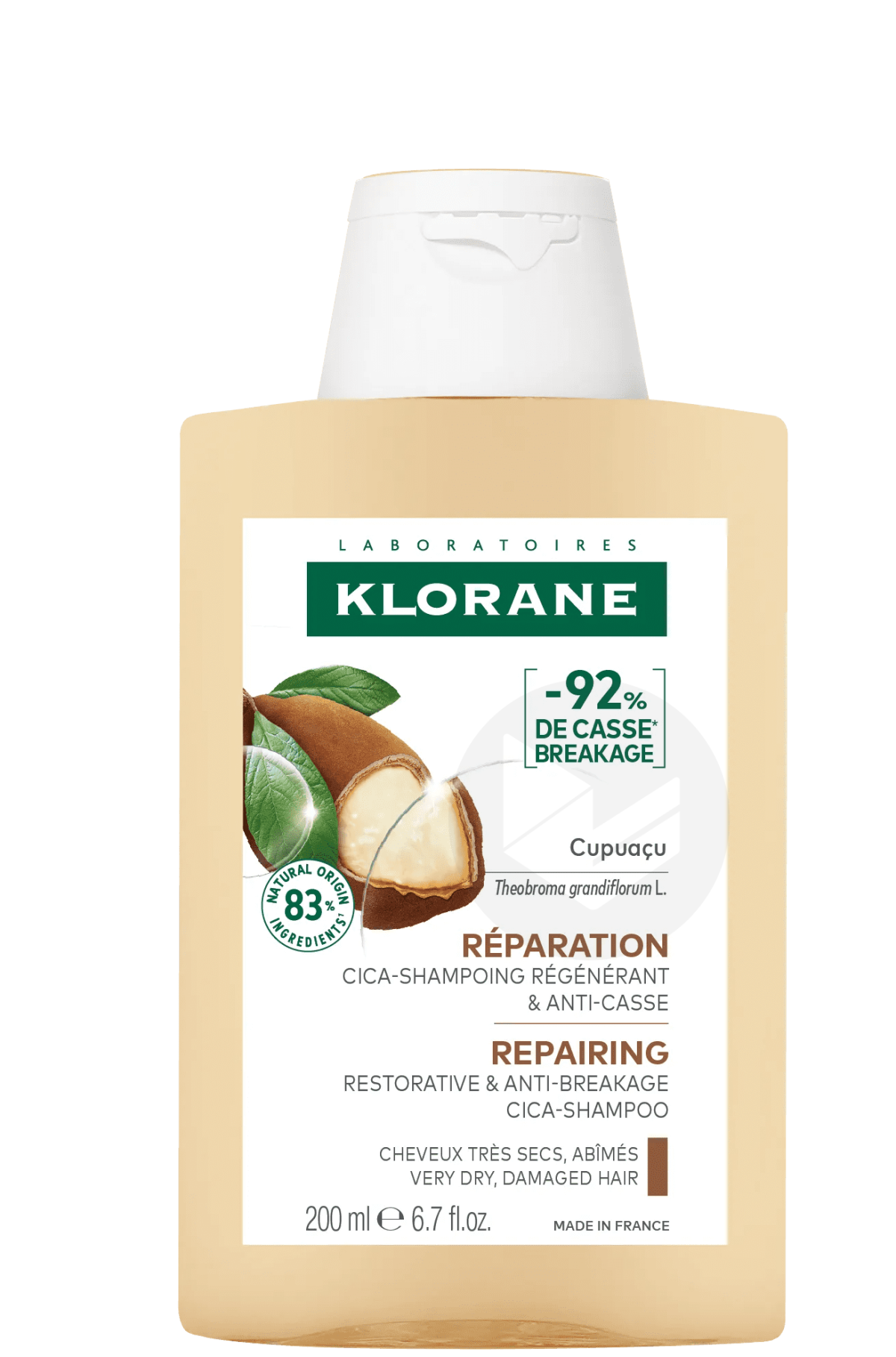 Cupuaçu PRÉPARATION Cica-Shampoing régénérant et anti-casse 200ml