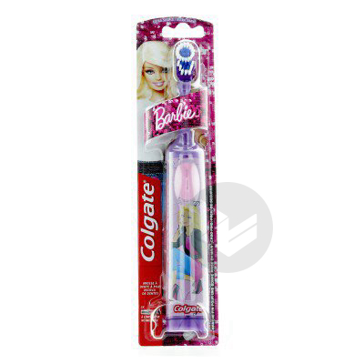 COLGATE Brosse dents à pile enfant Barbie