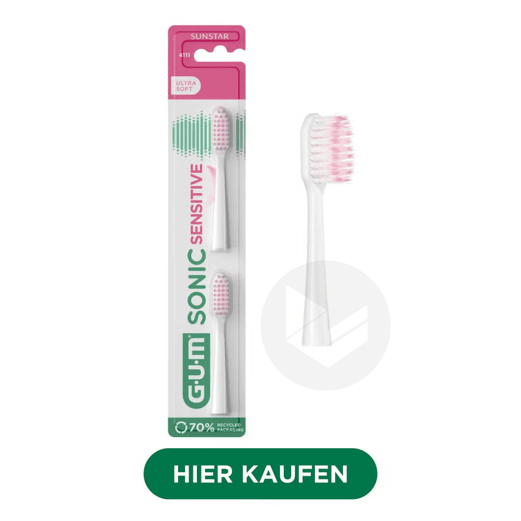 Recharges brosse à dents GUM® SONIC SENSITIVE x2