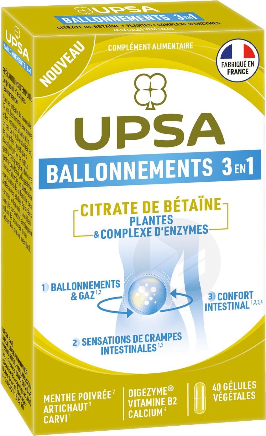 BALLONNEMENTS 3 EN 1 40 GÉLULES