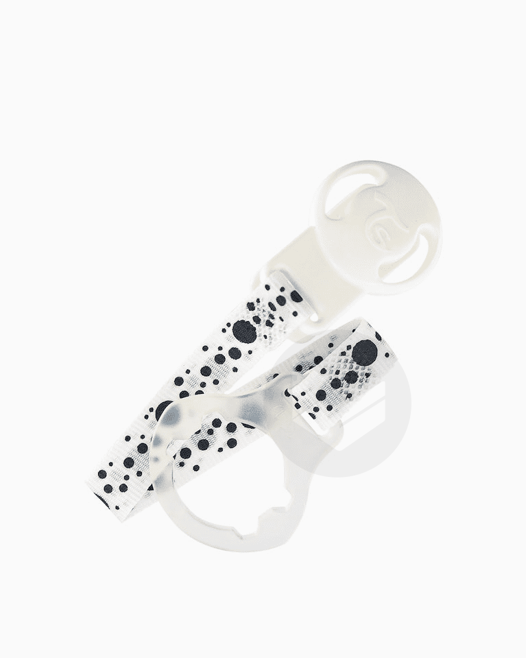 Pacifier Clip 0 mois+ / Blanc