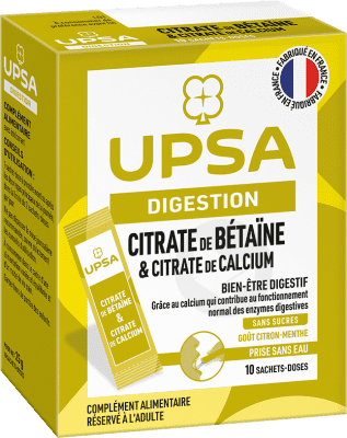 Digestion Citrate de bétaïne & Citrate de calcium 10 sachets