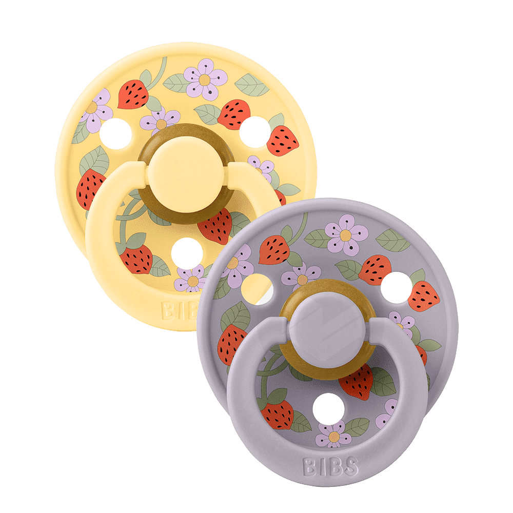 Bibs X Liberty Colour 2 Pack Strawberries And Cream Pale Butter Mix