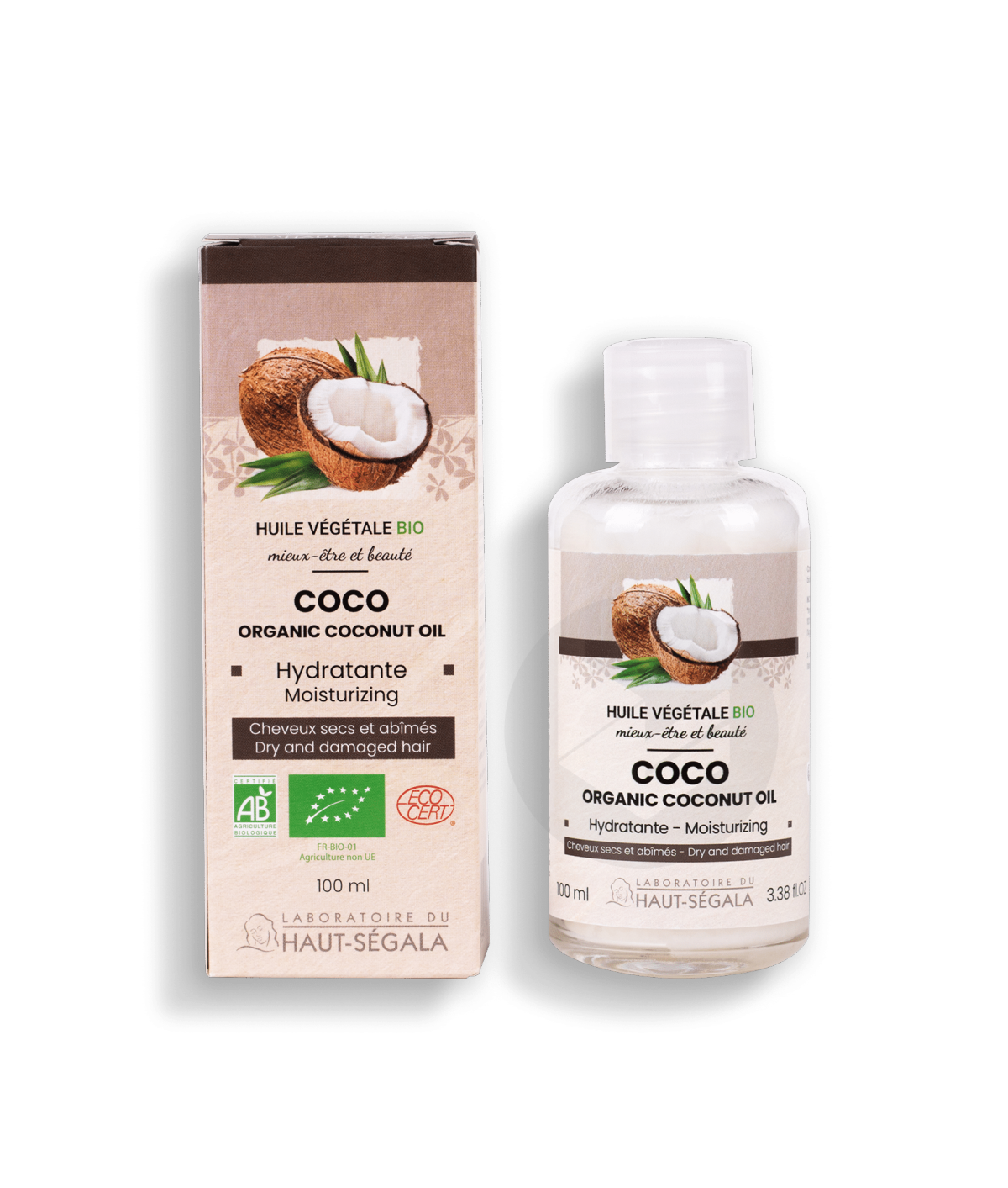 Huile de coco certifiée BIO 100ml