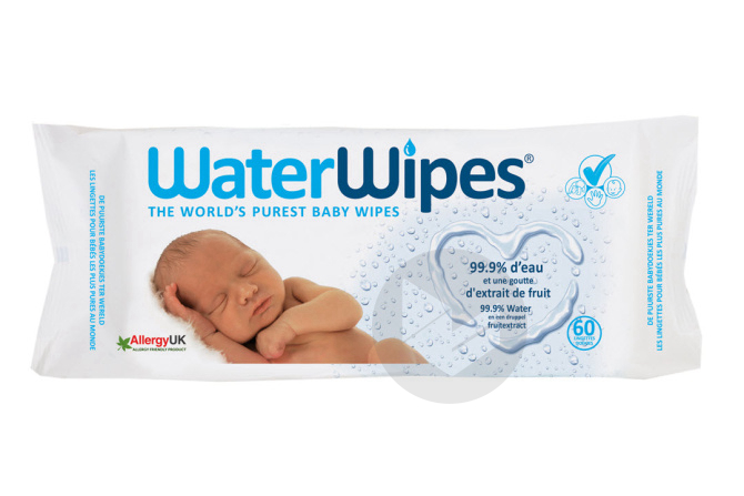 WATERWIPES Lingette nettoyante bébé B/60