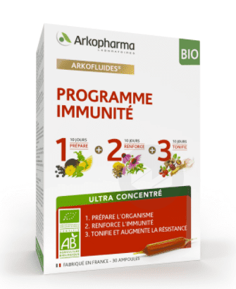 Arkofluides bio programme Immunité 30 ampoules