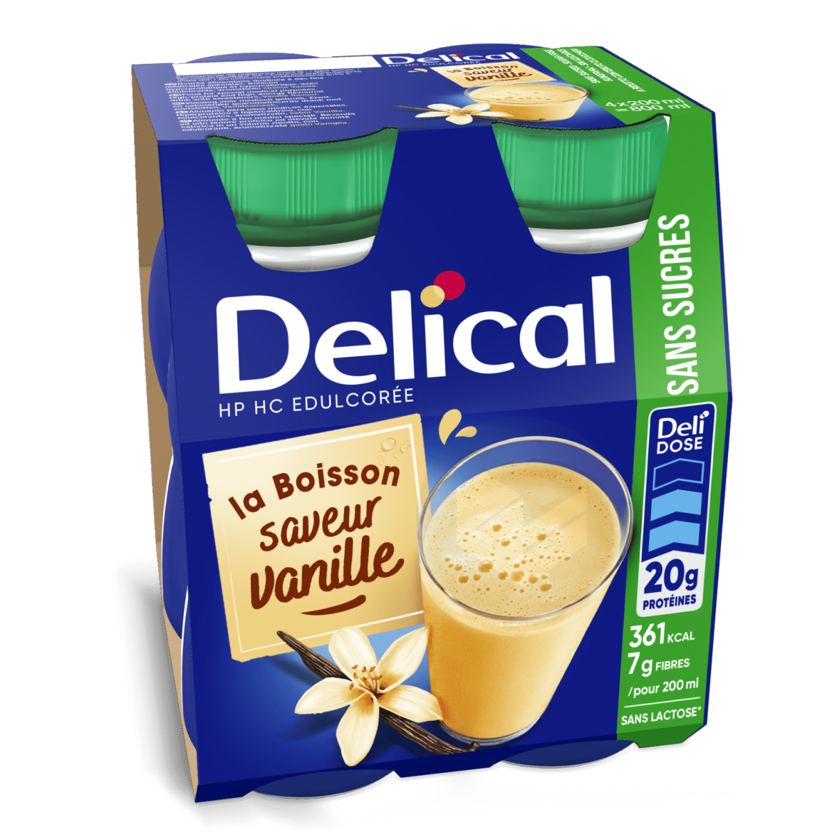 Boisson HP HC sans sucres Vanille 4x200ml