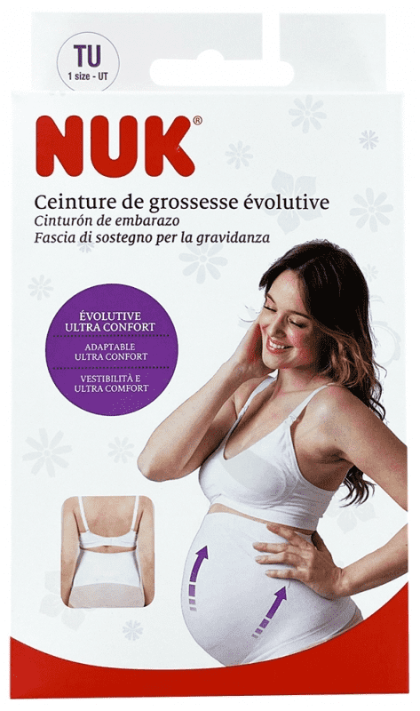 Ceinture de Grossesse Évolutive Taille Unique Blanc