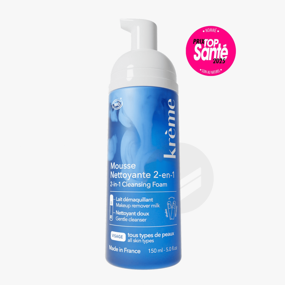 Mousse Nettoyante 2-En-1 150ml