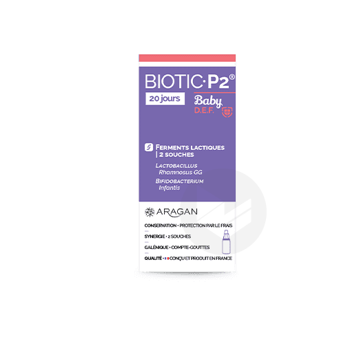 Aragan Biotic P2 Baby Defense gouute buvable 5ml
