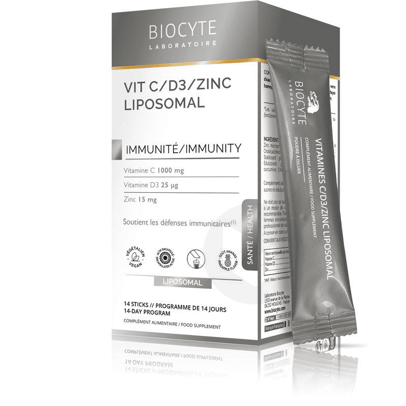 Vitamines C/D3/Zinc Liposomal 14 Sticks