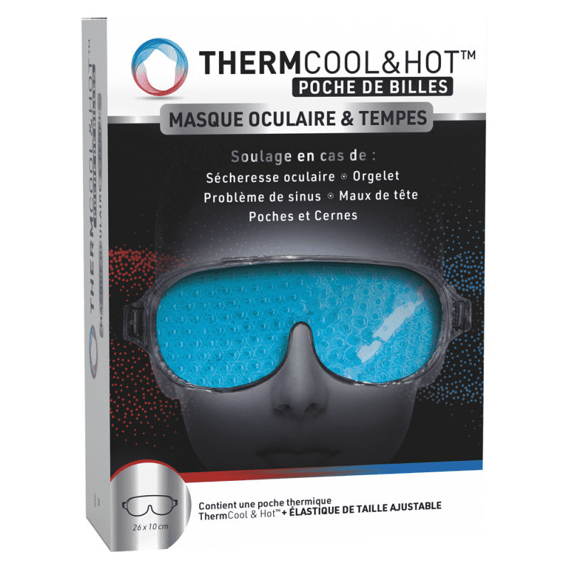 ThermCool & Hot Poche de Billes Masque Oculaire & Tempes