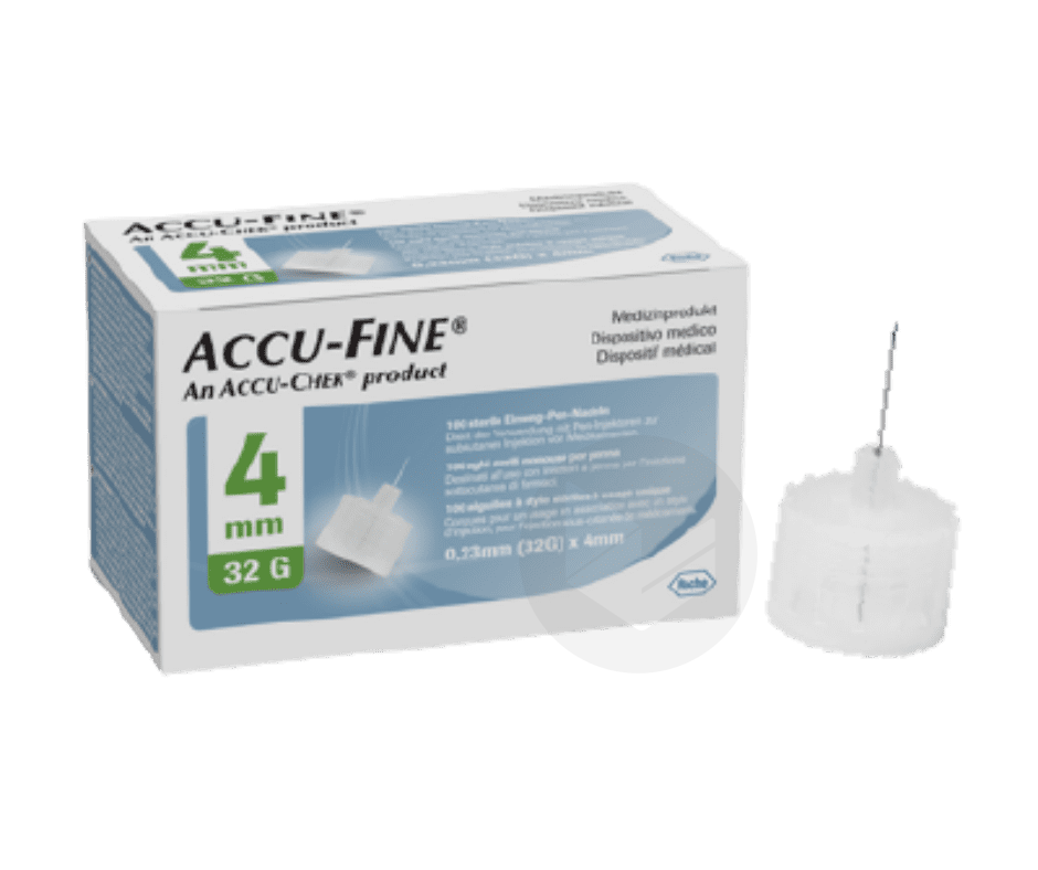 Accu-Fine aiguilles stériles 0,23 mm (32G) x 4 mm x100