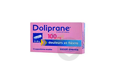 DOLIPRANE 100 mg Suppositoire sécable (2 plaquettes de 5)