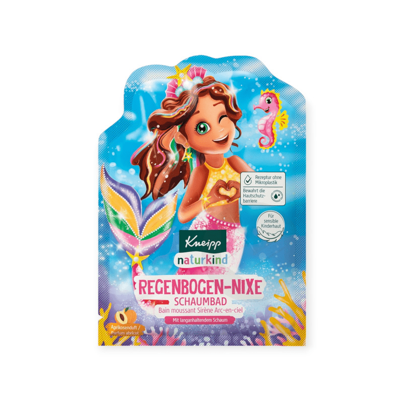 Naturkind Bain Moussant Sirène Arc-en-Ciel Parfum Abricot 40ml