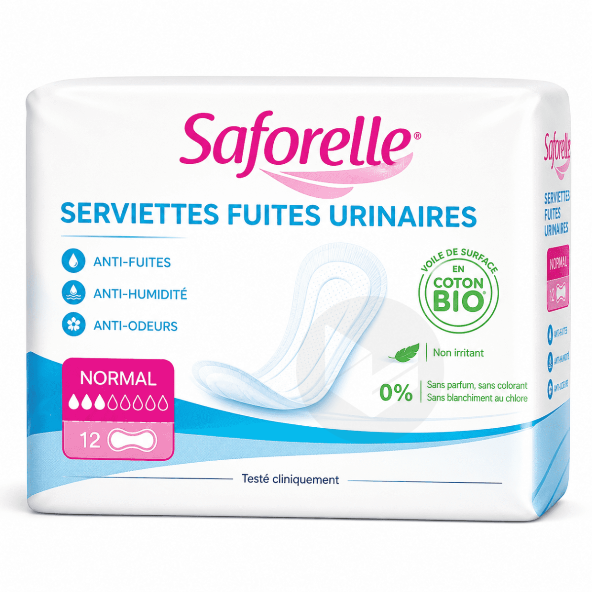 Serviettes Normal fuites urinaires x20