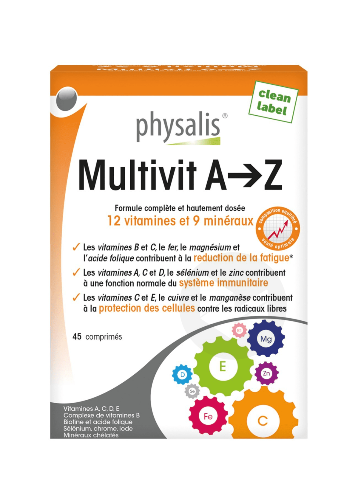 Multivit A à Z 45 comprimés