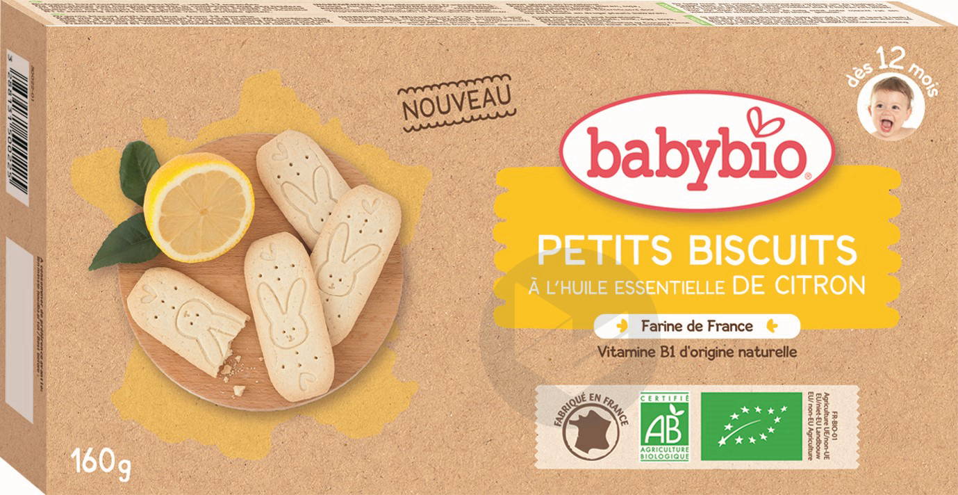BABYBIO Petits Biscuits Citron