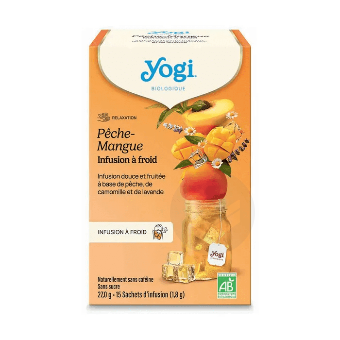 Infusion à Froid Pêche-Mangue BIO 15 sachets