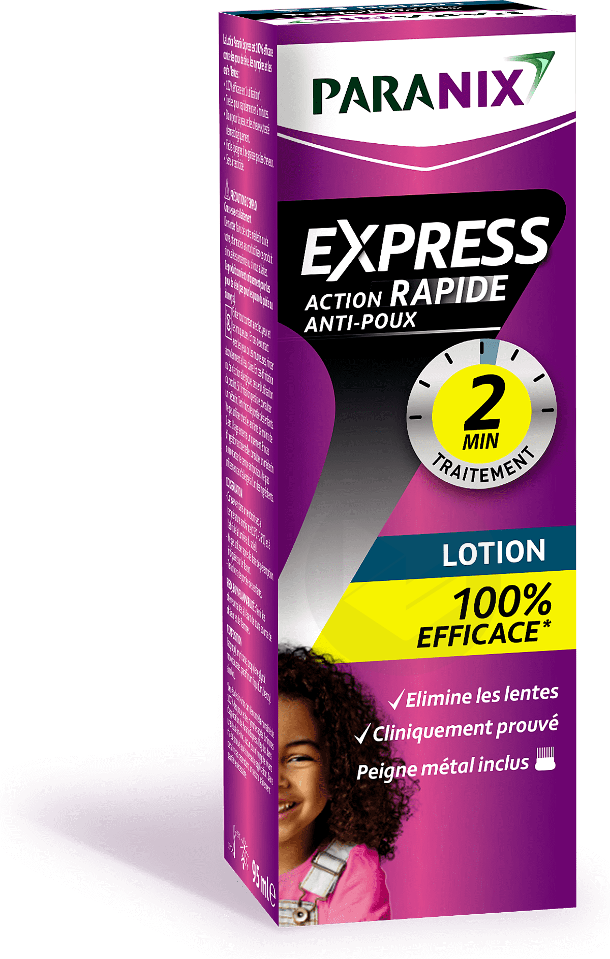 Lotion Express Action Rapide Anti-Poux 2 Minutes 95ml