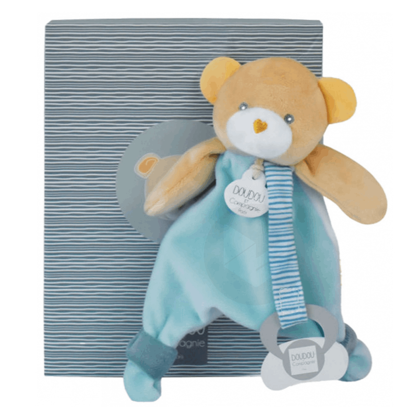 Maé l'Ours Doudou Attache-Sucette