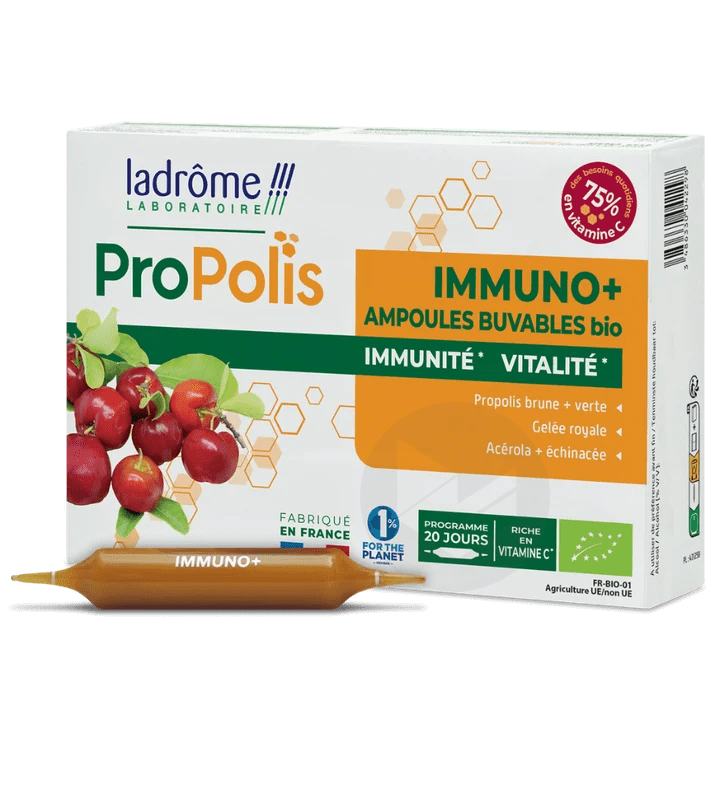 Ampoules Immuno+ Propolis bio x20