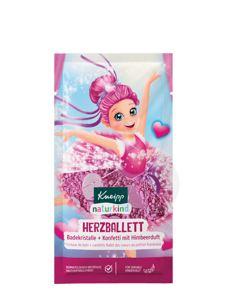 Naturkind Cristaux de bain + confettis Ballet des coeurs