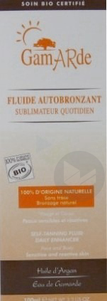 GAMARDE SOLAIRE Fluide sublimateur autobronzant T/100ml